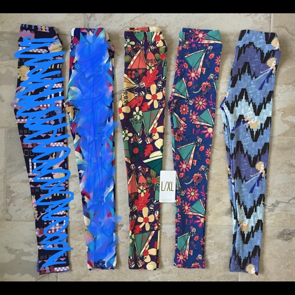 NWOT LuLaRoe Disney Frozen Kids Leggings - Picture 2 of 2